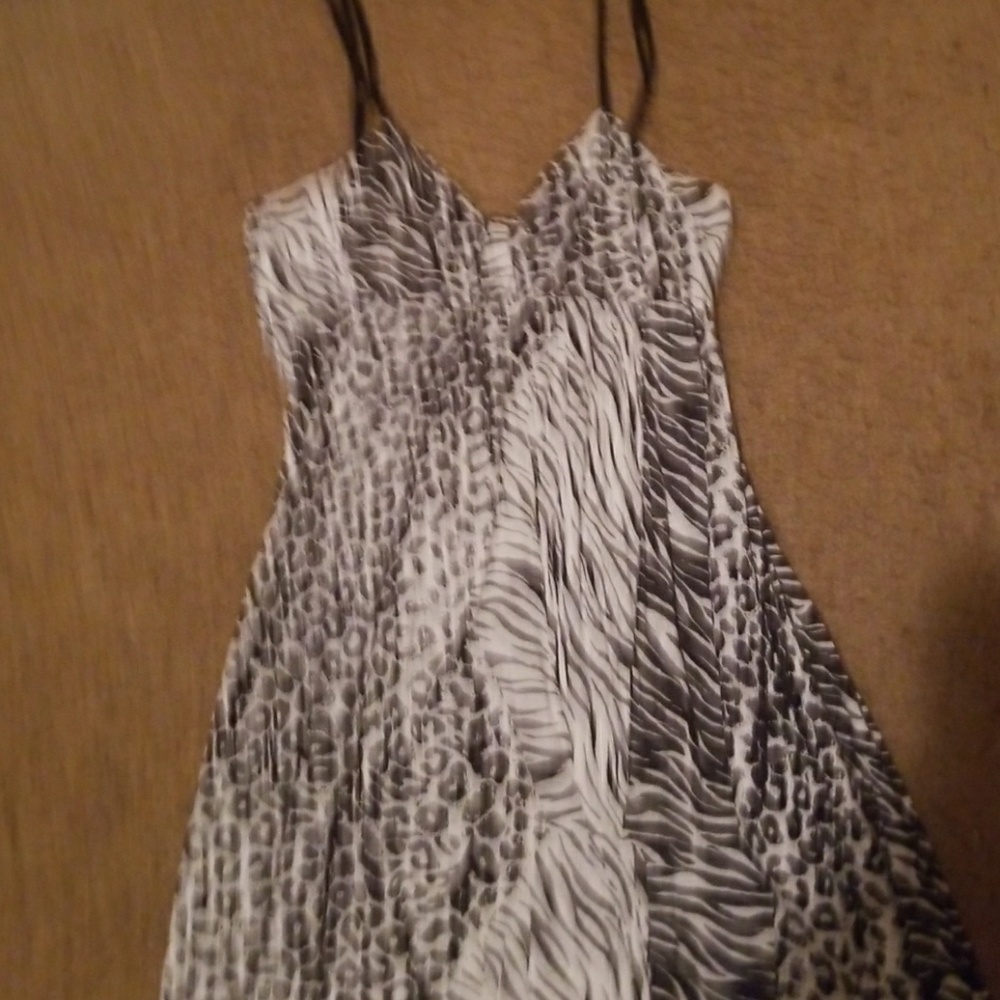 Zebra And Leopard Print Volcom Mini Dress - image 2